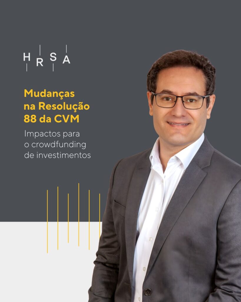 Imagem do sócio autor do artigo, com o título do artigo sobre Resolução 88 da CVM